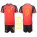 Cheap Belgium Romelu Lukaku #9 Home Football Kit Children World Cup 2022 Short Sleeve (+ pants)